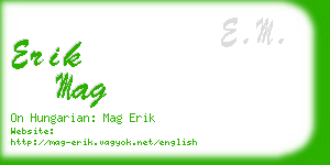 erik mag business card